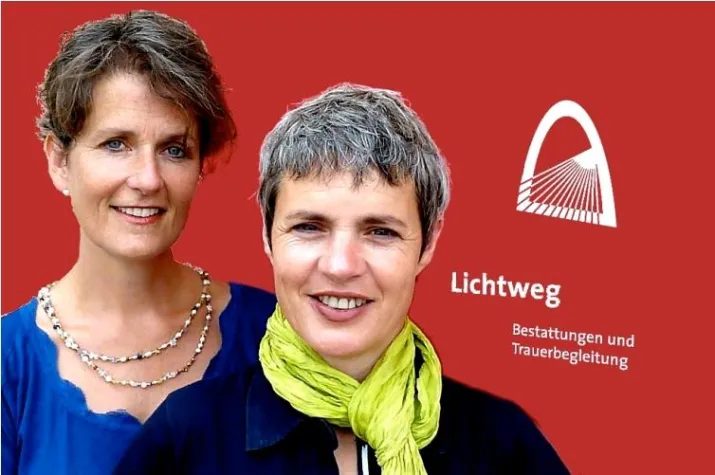 Bild: Zwei Frauen engagieren sich für eine neue Trauerkultur