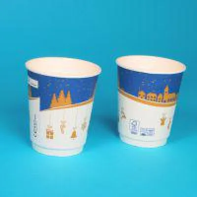 Bild: Produktneuheit - Kompostierbare Bio Glühweinbecher mit Eichstrich für den Weihnachtsmarkt