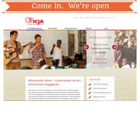 Bild: Eine NGO stellt sich im Netz in neuem Kleid vor