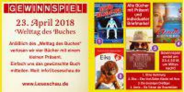 Gewinnspiel zum "Welttag des Buches" am 23. April 2018 Bild: Gewinnspiel zum "Welttag des Buches" am 23. April 2018