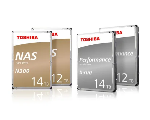 Bild: Toshiba präsentiert neue 12TB- und 14TB-Modelle in den Produktserien N300 NAS und X300 Performance Hard Drive
