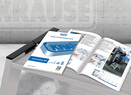 Bild: Neuer KRAUSE Gesamtkatalog 10.0: sichere Steigtechnik, neue Produkte und digitale Services auf einen Blick
