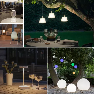 Bild: Lichtflair to go für den Sommergarten - Lampenwelt.de präsentiert Leuchten mit Akku und Solar 