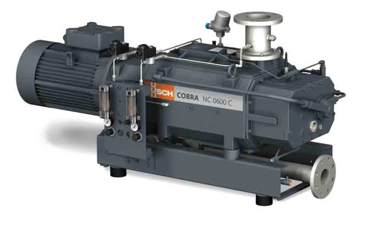 Trockene Schrauben-Vakuumpumpe COBRA NC 0600 C für das Fördern von explosiven und temperaturempfindl