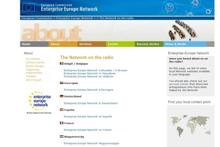 Bild: The network on the radio - Enterprise Europe Network - Hilfe für Unternehmen