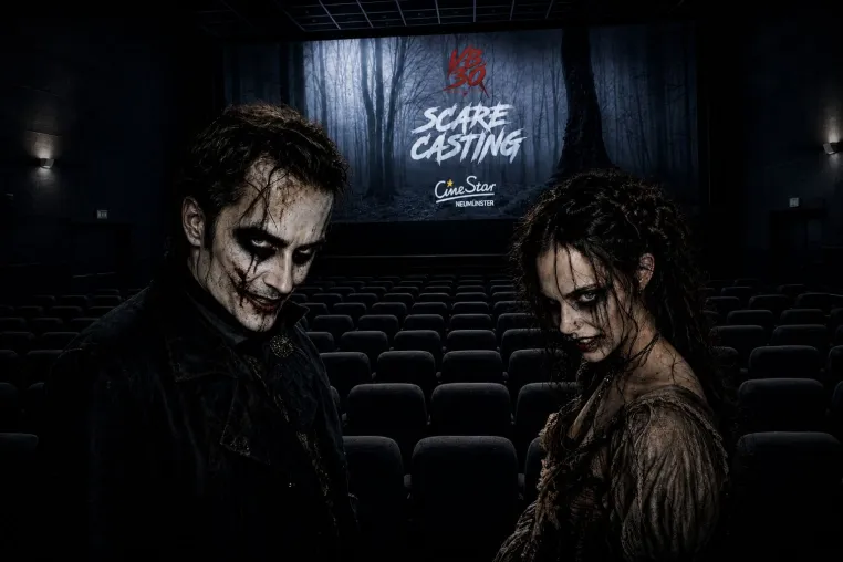 Grusel-Casting im Kino: vb30 sucht Halloween-Erschrecker im CineStar Neumünster Bild: Grusel-Casting im Kino: vb30 sucht Halloween-Erschrecker im CineStar Neumünster