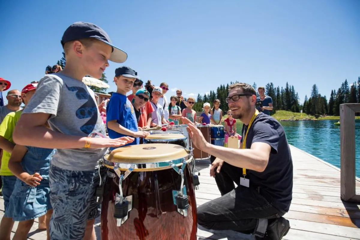 Serfaus-Fiss-Ladis Trommler am See © Andreas Kirschner