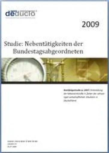 Bild: Studie "Nebentätigkeiten der Bundestagsabgeordneten" erfährt hohe Medienresonanz