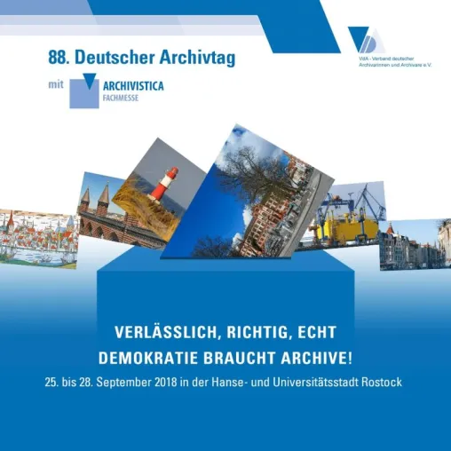 Bild: 88. Deutscher Archivtag 2018 in Rostock mit Fachmesse ARCHIVISTICA 2018