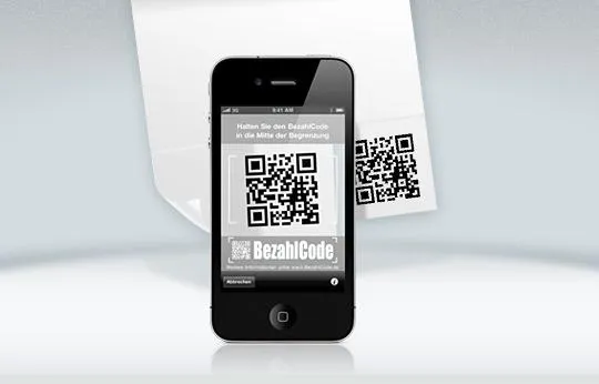 Bild: Der BezahlCode vereinfacht beleglose Überweisungen