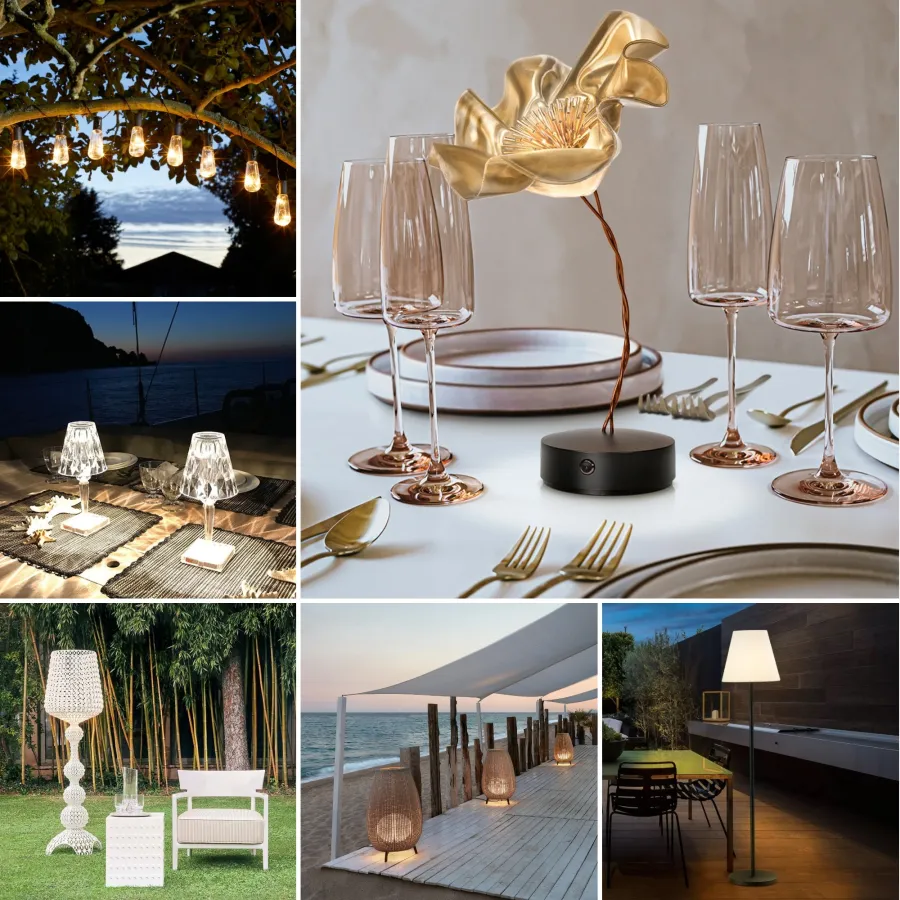 Lichtideen zur Hochzeitsfeier (© Lampenwelt.de)