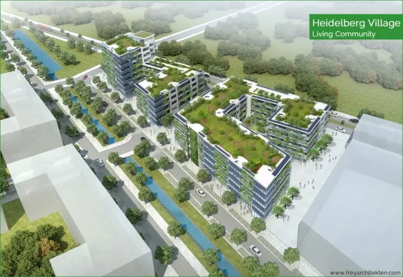Bild: Heidelberg Village: nachhaltige Architektur in einem vitalen Stadtquartier