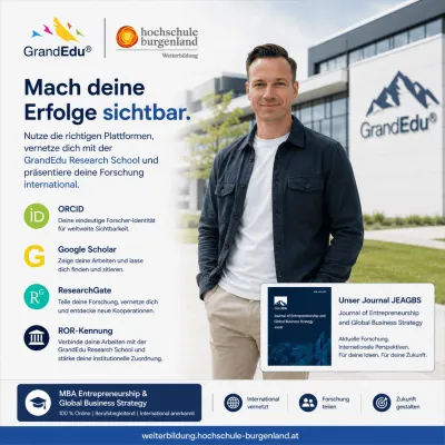 Bild: GrandEdu macht akademische Erfolge sichtbar: MBA-Studierende sollen Publikationen international positionieren