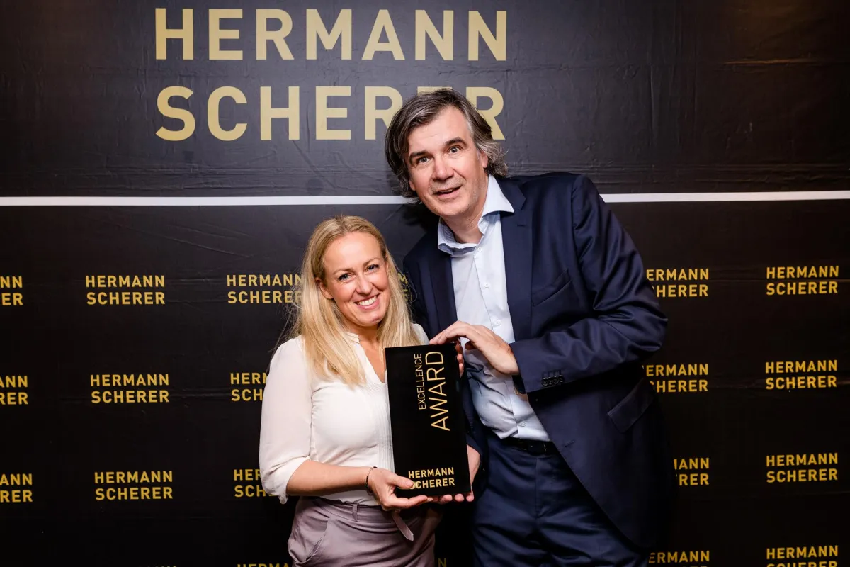 Ulrike Alice Becker mit Hermann Scherer, Foto: Dominik Pfau, www.dominikpfau.de