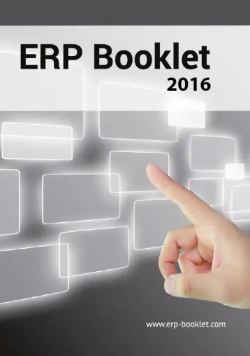 ERP Booklet 2016 veröffentlicht 162 Enterprise Systems und 146 Anbieter im Vergleich Bild: ERP Booklet 2016 veröffentlicht 162 Enterprise Systems und 146 Anbieter im Vergleich