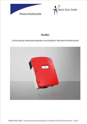 Neue Photovoltaikstudie: SMA Solar gilt als der bekannteste Hersteller von Wechselrichtern Bild: Neue Photovoltaikstudie: SMA Solar gilt als der bekannteste Hersteller von Wechselrichtern