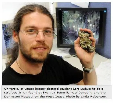 Bild: Unbekannte Arten in Neuseeland entdeckt - junger Forscher aus Deutschland ausgezeichnet