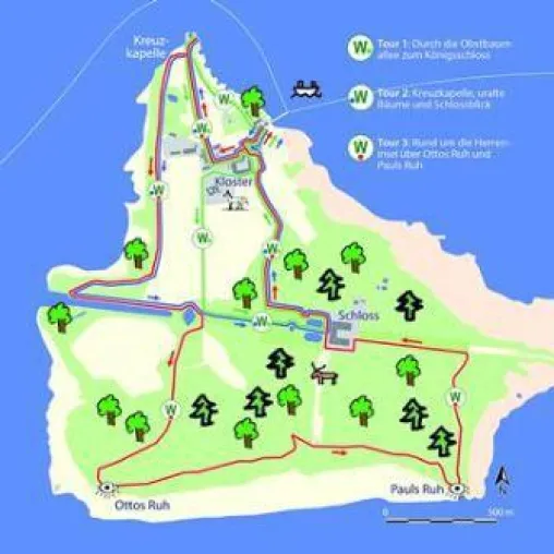 Bild: Herrenchiemsee einmal ohne Schloss erleben! - Neue Wanderwege durch die unbekannte Insel-Natur
