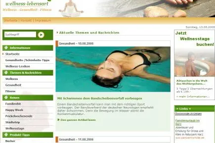 Bild: wellness-lebensart.de erblickt das Licht der Portalwelt