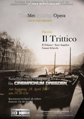 Bild: Große Oper im Rundkino Dresden: Live-Übertragung von „Il Trittico“ aus der Metropolitan Opera New York