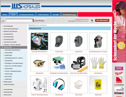 IHS Hofbauer GmbH goes Online. Der neue Shop für Schweißen, Schneiden & Co. Bild: IHS Hofbauer GmbH goes Online. Der neue Shop für Schweißen, Schneiden & Co.