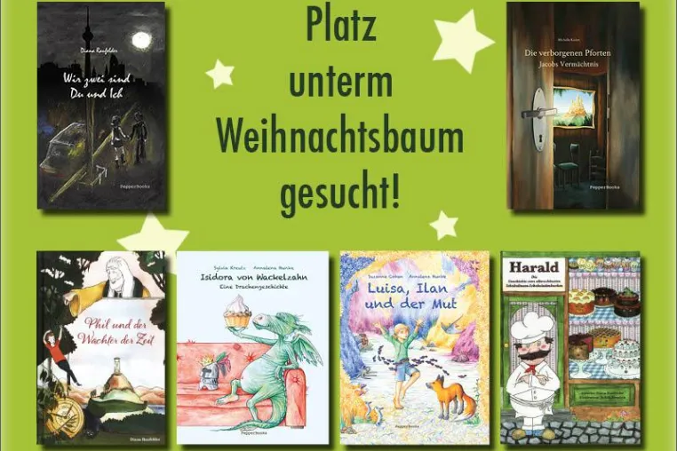 Platz unterm Weihnachtsbaum gesucht: Große Verlosung bei PepperBooks Bild: Platz unterm Weihnachtsbaum gesucht: Große Verlosung bei PepperBooks