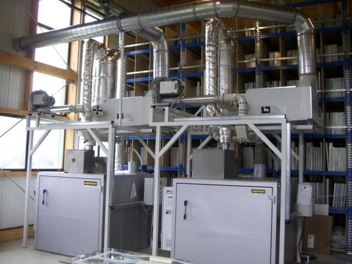 LTA-Luftfilter AC 3022 montiert auf Temperofen