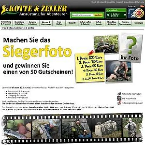 Bild: Outdoor Fotowettbewerb 2012: Kotte- Zeller Preis für beste Camping Action Fotos