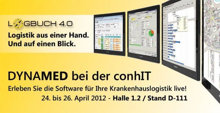 Bild: DYNAMED bei der conhIT – 24. bis 26. April 2012 in der Halle 1.2 / Stand D-111