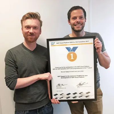 Bild: Arvato Systems gewinnt SAP Mobile Hackathon für Apple iOS