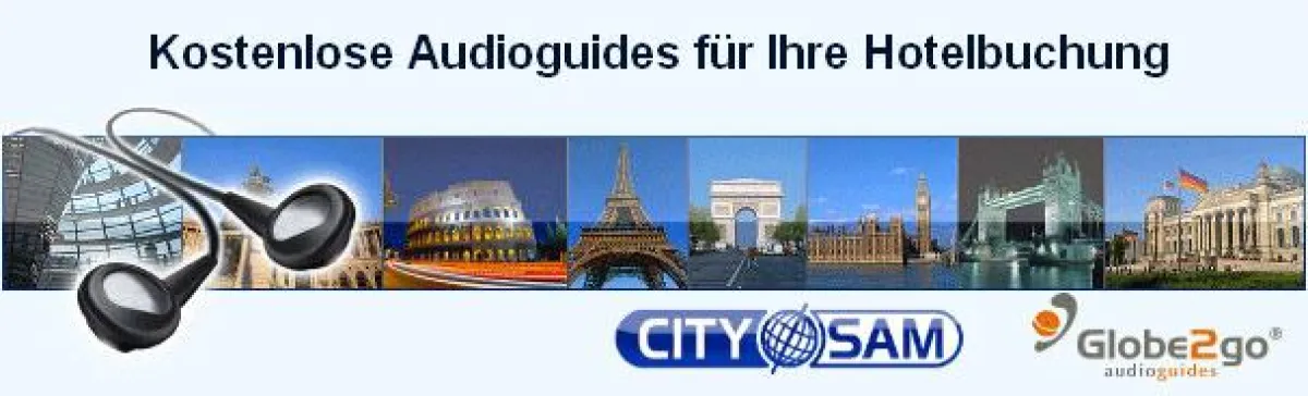 Premium-Audioguides gratis zur Hotelbuchung auf citysam.de