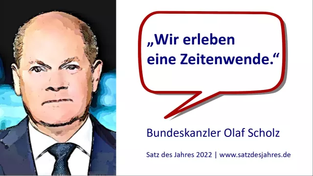 Bild: Deutschland erlebt Zeitenwende - Satz des Jahres 2022 stammt von Olaf Scholz