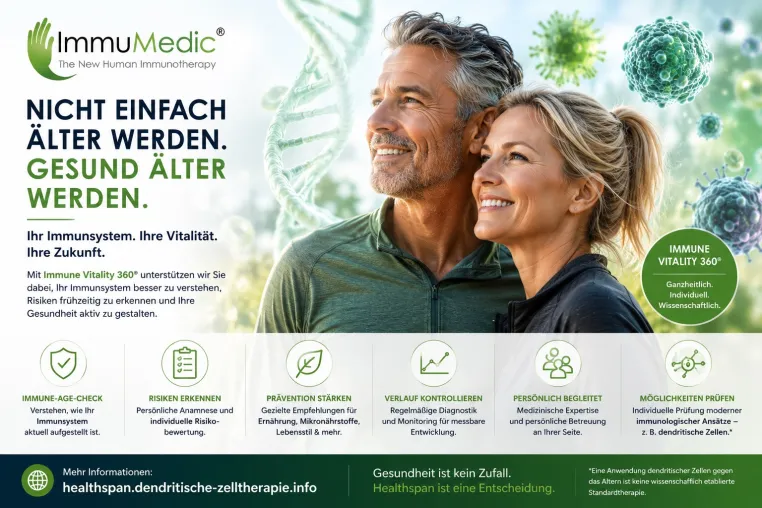 Bild: Kann man messen, wie gesund wir altern? IMMUMEDIC startet neues Healthspan-Programm