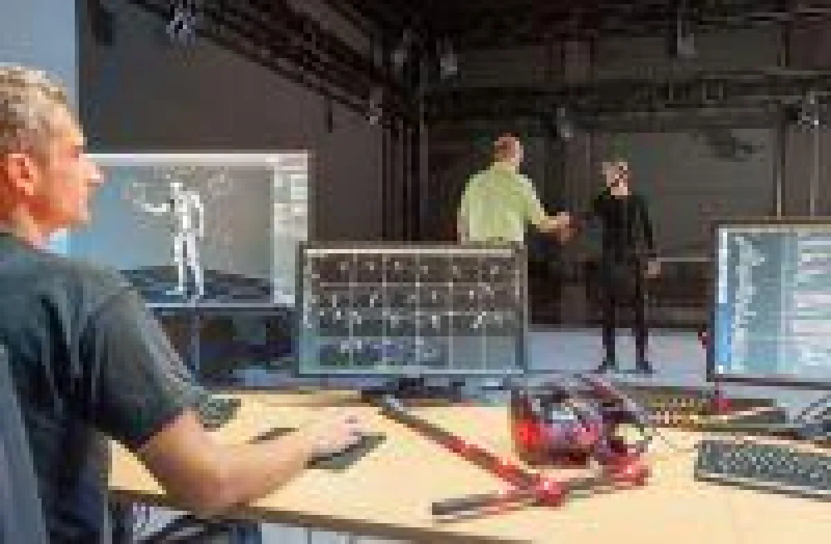 Im Motion Capture Labor der Fakultät Informatik können Bewegungen im Detail erfasst analysiert und digitalisiert werden.