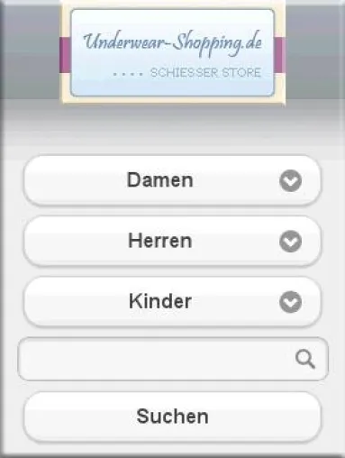 Bild: Schiesser Unterwäsche auf underwear-shopping.de jetzt optimiert für Smartphones
