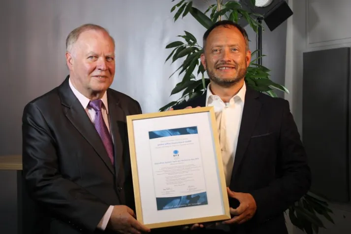 Bild: Aufnahme in den DFV e.V. - Qualitätssiegel für global office