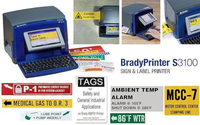 Bild: BradyPrinter S3100: Nachfolger des Brady BBP31 Schilderdruckers