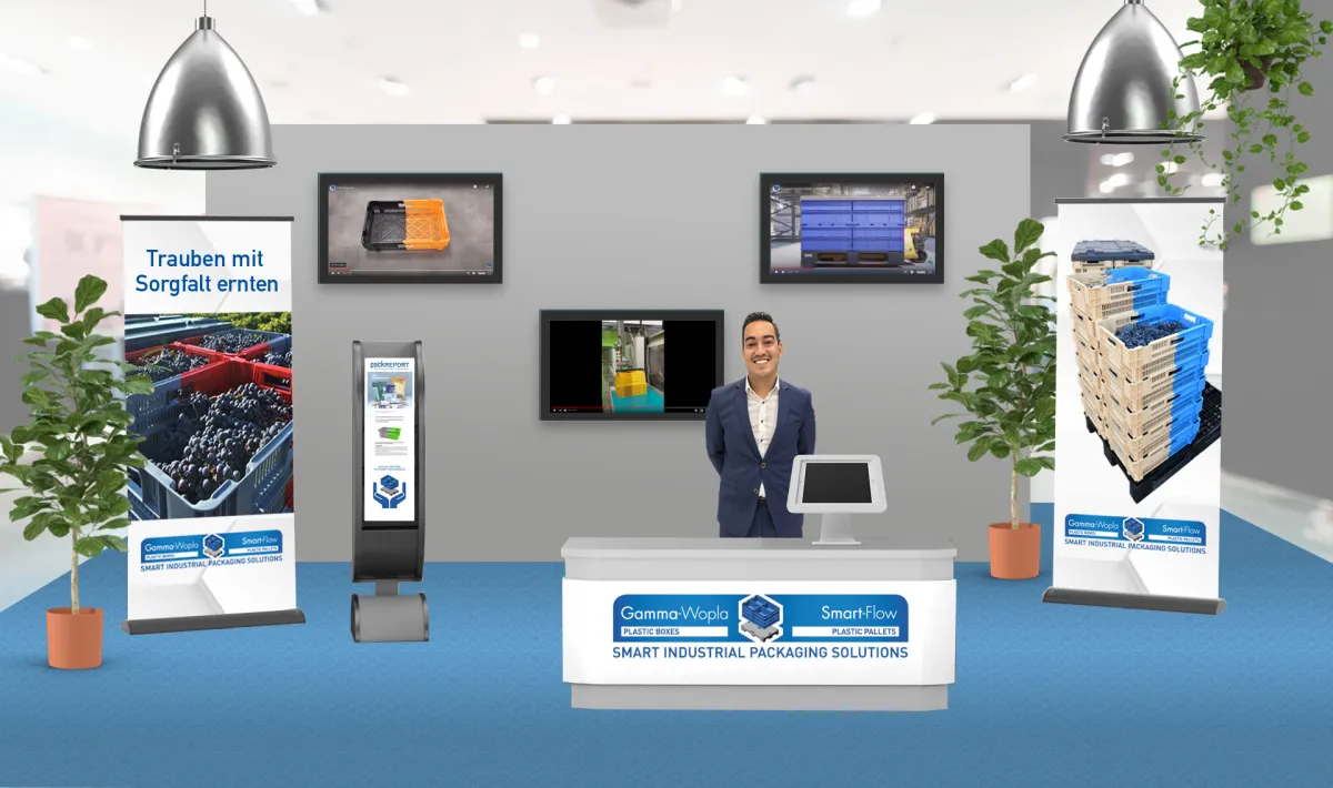 Der virtuelle Messestand von Gamma-Wopla und Smart-Flow bei den AgrarWinterTagen 2022 (© Quelle: Gamma-Wopla SA und Smart-Flow Europe SA)