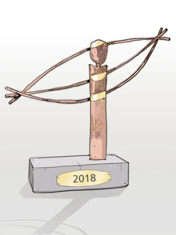 © Foto Fraunhofer UMSICHT Die Skulptur »Innovation« von Hans-Dieter God