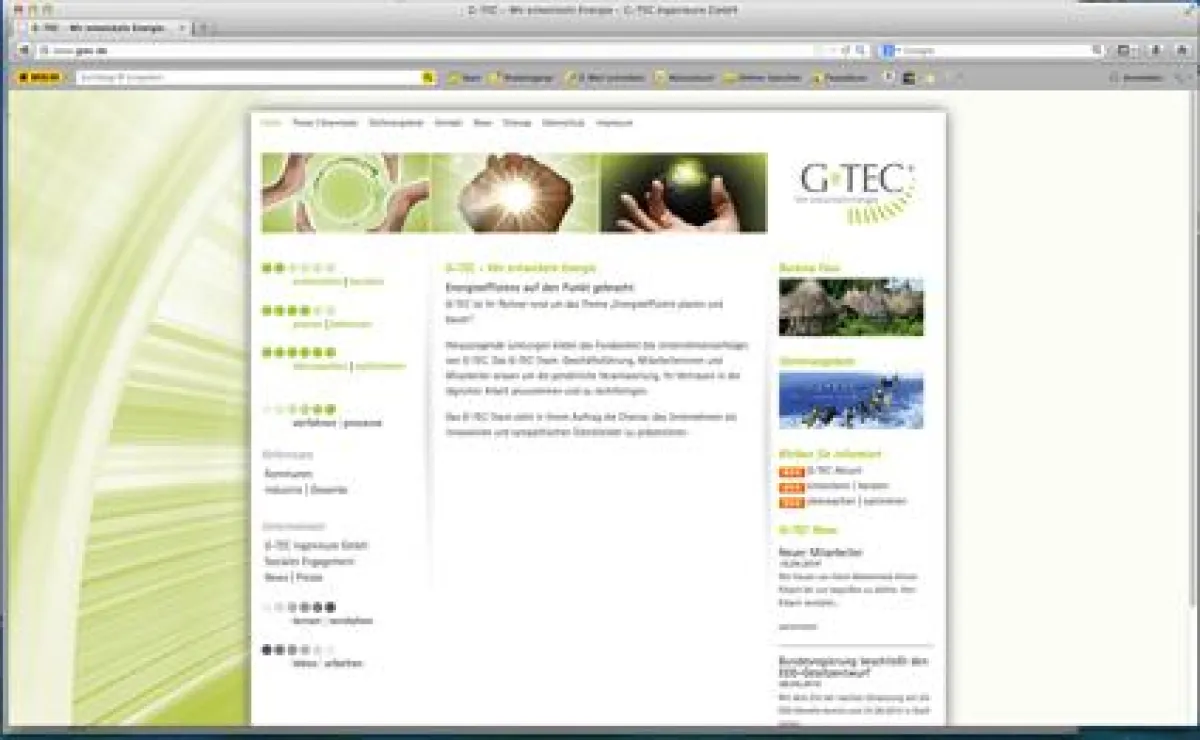 Neue Website: www.gtec.de