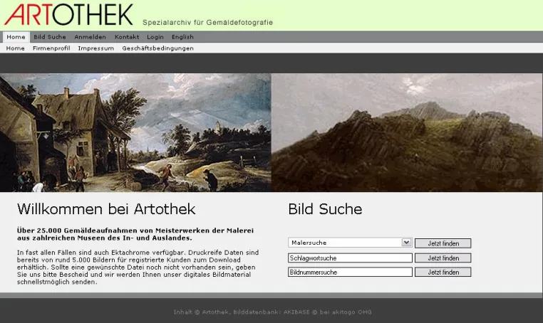 Bild: Die Bildagentur Artothek geht mit AKIBASE online