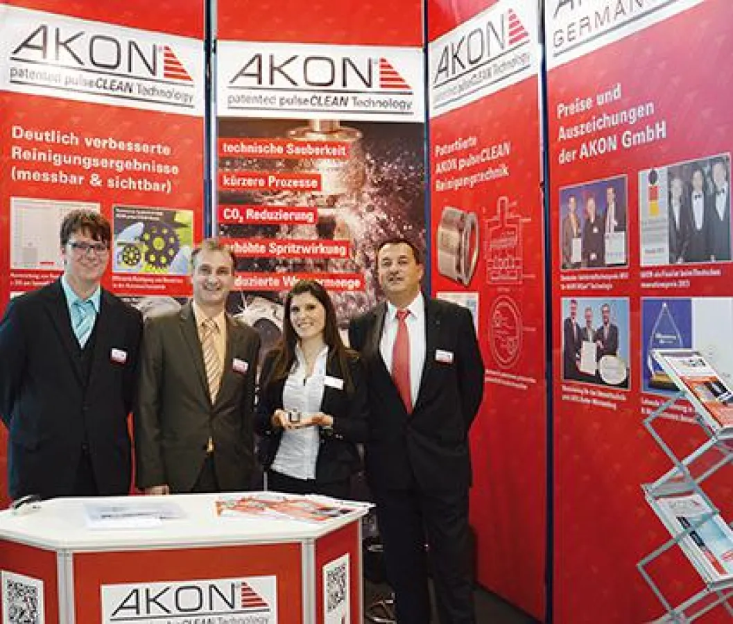 AKON präsentiert pulsierende Reinigungsdüsen auf der parts2clean