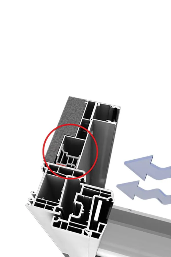 Schlagregendichte PVC-Leiste (Quelle: Beck+Heun).