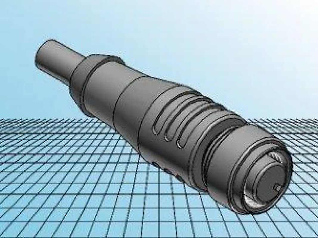 ESCHA bietet ab sofort 3D-Modelle seiner Produkte zum Download an. Hier als Beispiel eine M12x1 Kupplung.