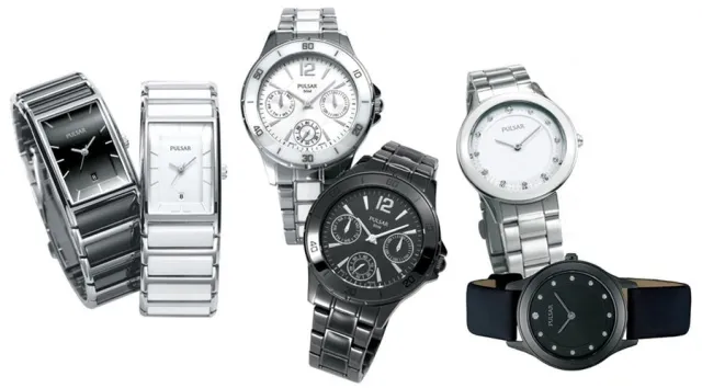 Bild: Pulsar Damenuhren – schwarz-weiße Eleganz mit Keramikelementen