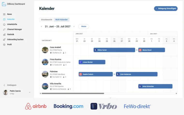 Bild: Channel Manager für Ferienwohnung ab 10 € im Monat: All-in-One FeWo Software DiBooq mit neuem Preismodell