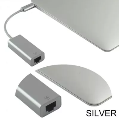Bild: Ligawo 6518945 Adapter für Geräte mit USB 3.1 Typ C an RJ 45 Netzwerkstecker