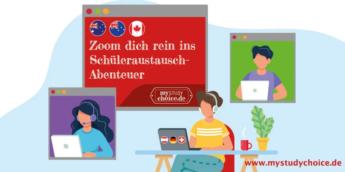 Veranstaltungstipp: 4.2.-8.2.25 : Kostenfreie Zoom-Live-Events zum Auslandsjahr Kanada & Down Under (© MyStudyChoice)