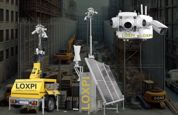 Bild: LOXPI Mobile Videoüberwachungslösungen mit KI-Technologie für Baustellen in der Region Karlsruhe