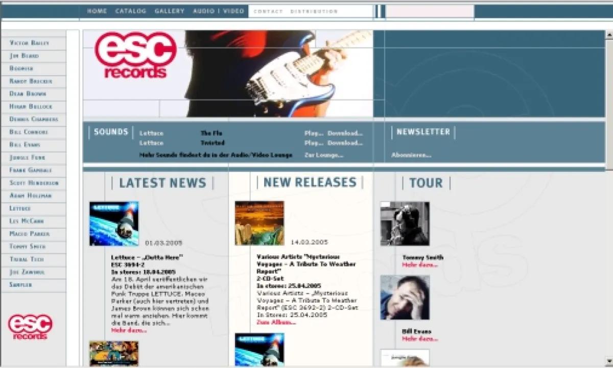 Homepage ESC Records